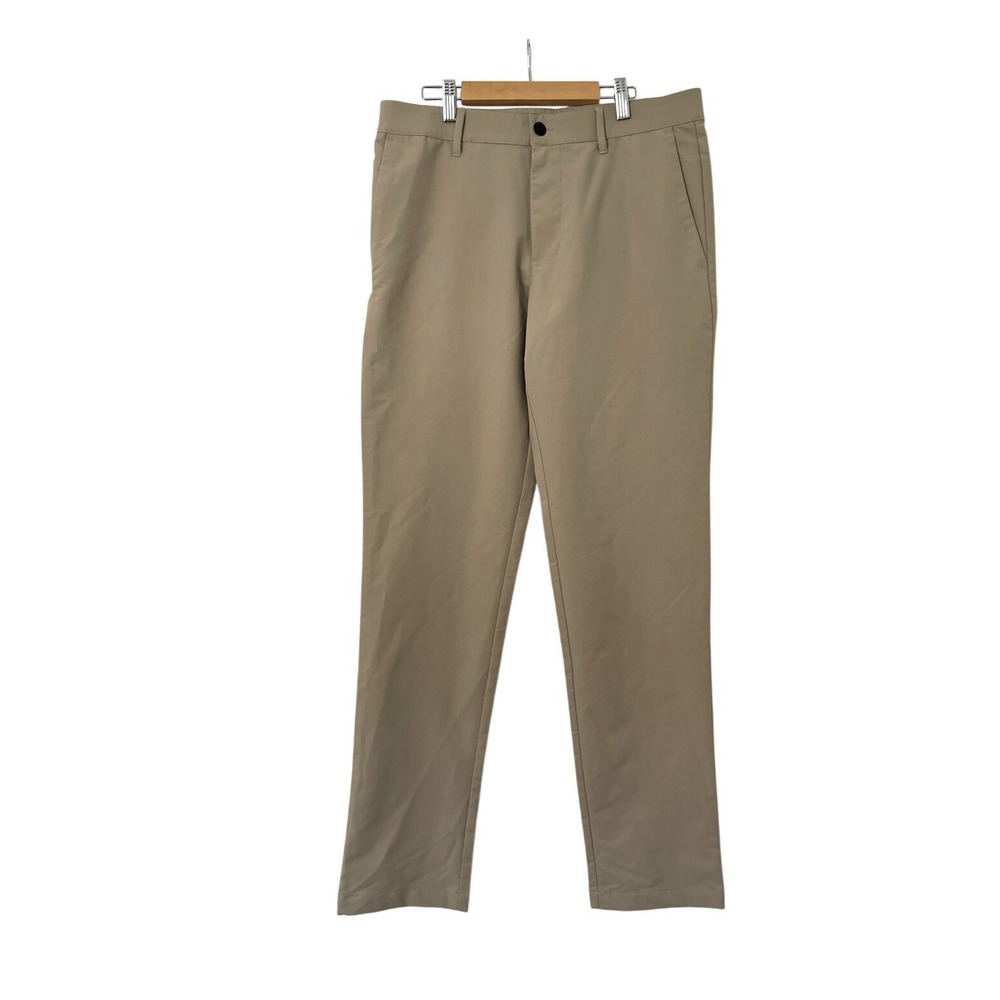 Banana Republic Pants Mens 32x34 Khaki Straight Leg Textured Chino Travel Casual